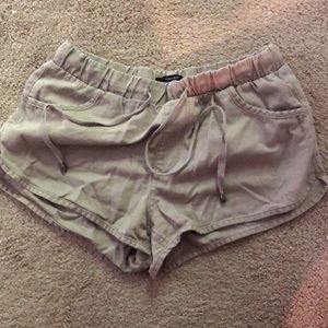 Forever 21 tan stretch shorts